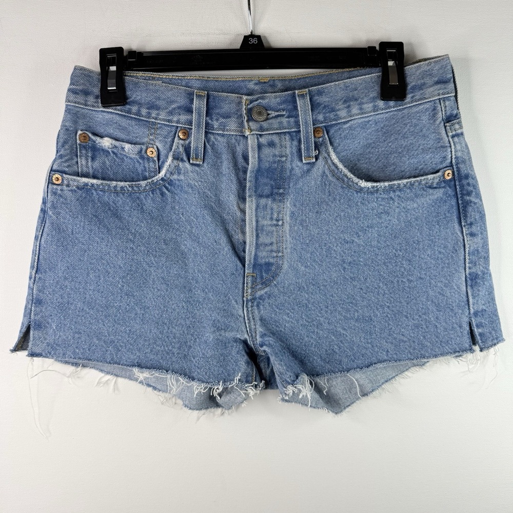 levis 501 shorts women 27 Button Fly